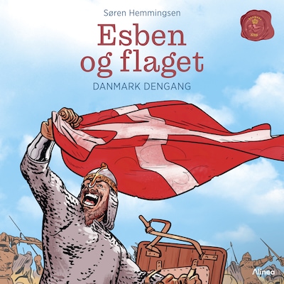 Danmark dengang 3 - Esben og flaget, Grøn Læseklub – omslag til lydbogen af Søren Elmerdahl Hemmingsen