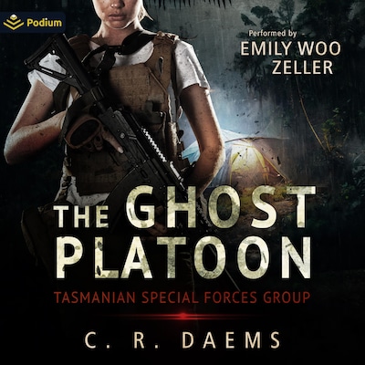 The Ghost Platoon – omslag til lydbogen af C.R. Daems