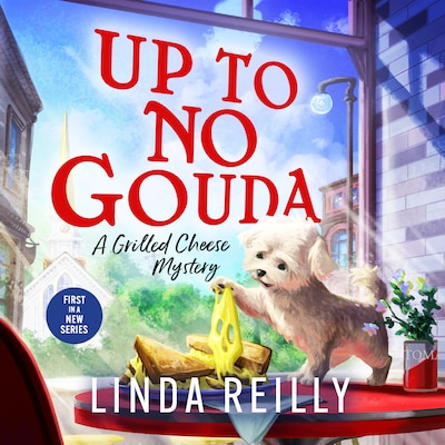 Up to No Gouda – omslag til lydbogen af Linda Reilly