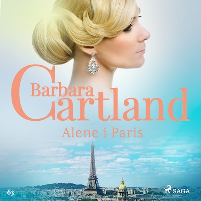 Alene i Paris – omslag til lydbogen af Barbara Cartland