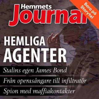 Hemliga agenter – omslag till ljudboken av Hemmets Journal,Henrik Holst,Johan G. Rystad