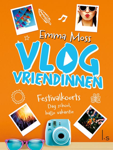 Festivalkoorts - Dag school, hallo vakantie – omslag van het luisterboek van Emma Moss