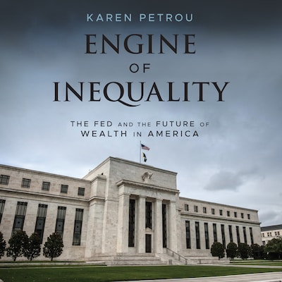 Engine of Inequality – omslag til lydbogen af Karen Petrou