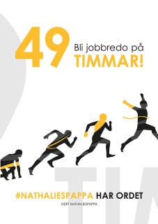 Bli jobbredo på 49 timmar! – omslag till ljudboken av Gert Nathaliespappa