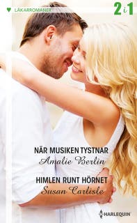 När musiken tystnar / Himlen runt hörnet – omslag till ljudboken av Amalie Berlin,Susan Carlisle