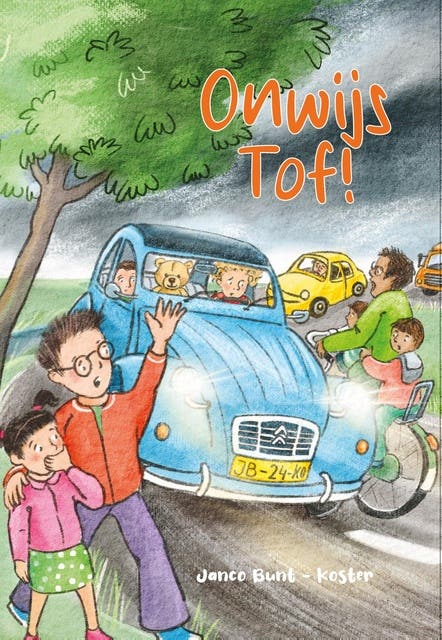 Onwijs tof! – omslag van het luisterboek van Janco Bunt- Koster