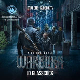 Warborn, Part One: Blood City: A LitRPG Post Apocalyptic Fantasy Novella – omslag till ljudboken av JD Glasscock