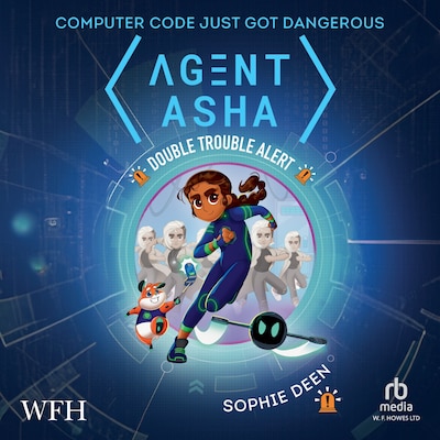Agent Asha: Double Trouble Alert – omslag til lydbogen af Sophie Deen