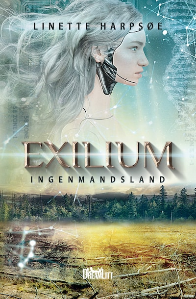 Exilium - Ingenmandsland – omslag til lydbogen af Linette Harpsøe
