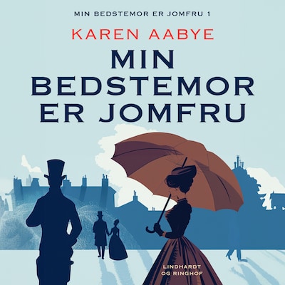 Min bedstemor er jomfru – omslag til lydbogen af Karen Aabye