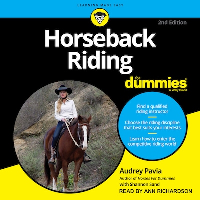 Horseback Riding For Dummies – omslag til lydbogen af Audrey Pavia