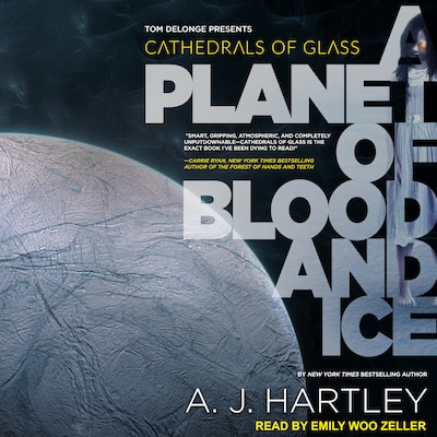 Cathedrals of Glass – omslag til lydbogen af A.J. Hartley