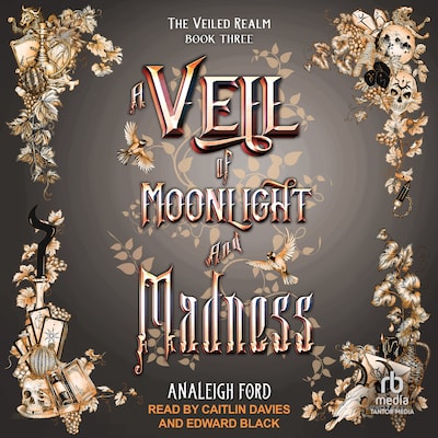 A Veil of Moonlight and Madness – omslag til lydbogen af Analeigh Ford