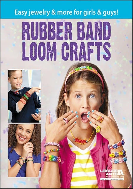 Rubber Band Loom Crafts – omslag til lydbogen af Leisure Arts