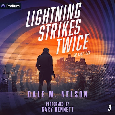 Lightning Strikes Twice – omslag til lydbogen af Dale M. Nelson