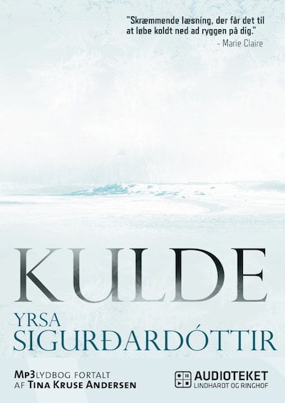 Kulde – omslag til lydbogen af Yrsa Sigurðardóttir