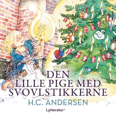 Den lille pige med svovlstikkerne – omslag til lydbogen af H. C. Andersen