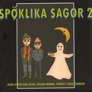 Spöklika sagor 2 – omslag till ljudboken av Karin Hofvander
