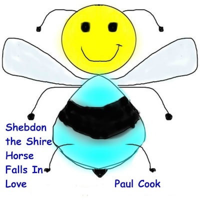Shebdon the Shire Horse Falls in Love – omslag til lydbogen af Paul Cook