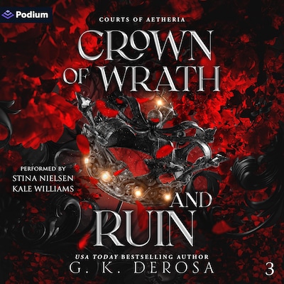 Crown of Wrath and Ruin – omslag til lydbogen af G.K. DeRosa
