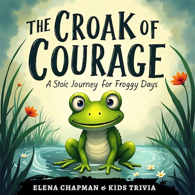 The Croak of Courage. A Stoic Journey for Froggy Days – omslag til lydbogen af Elena Chapman, Kids Trivia