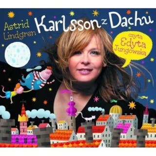 Braciszek i Karlsson z dachu – okładka audiobooka, autor Astrid Lindgren