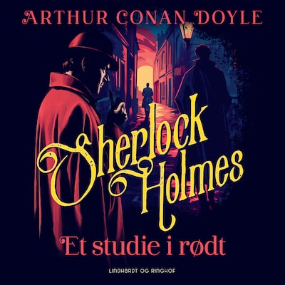 Et studie i rødt – omslag til lydbogen af Arthur Conan Doyle