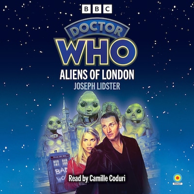 Doctor Who: Aliens of London – omslag til lydbogen af Joseph Lidster