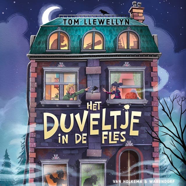 Het duveltje in de fles – omslag van het luisterboek van Tom Llewellyn