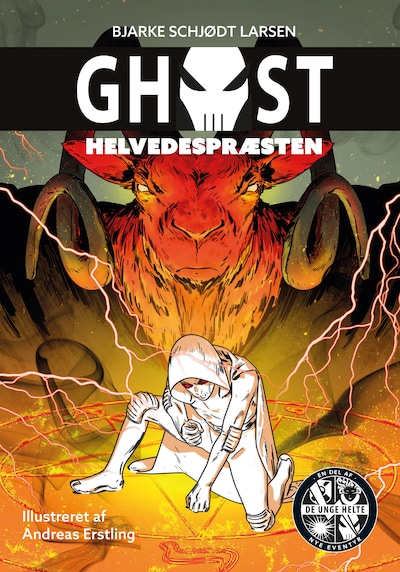 GHOST 7: Helvedespræsten – omslag til lydbogen af Bjarke Schjødt Larsen