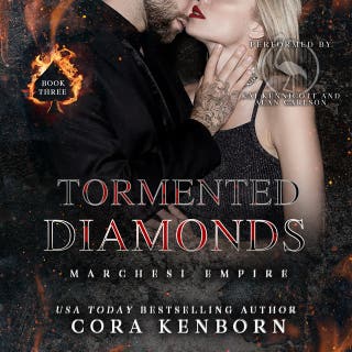 Tormented Diamonds – omslag till ljudboken av Cora Kenborn