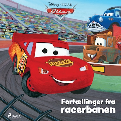 Biler - Fortællinger fra racerbanen – omslag til lydbogen af Disney