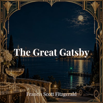 The Great Gatsby – omslag til lydbogen af Francis Scott Fitzgerald