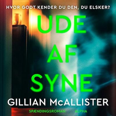 Ude af syne – omslag til lydbogen af Gillian McAllister