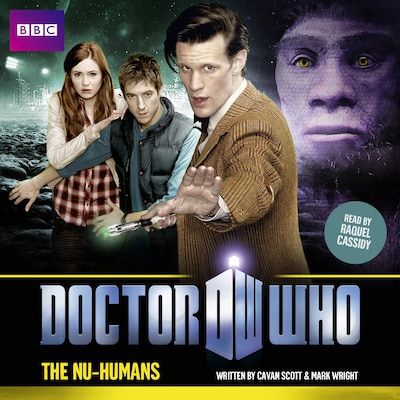 Doctor Who: The Nu-Humans – omslag til lydbogen af Cavan Scott, Mark Wright
