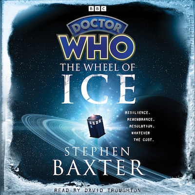 Doctor Who: The Wheel of Ice – omslag til lydbogen af Stephen Baxter