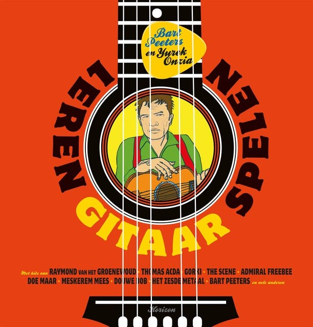 Leren gitaar spelen – omslag van het luisterboek van Bart Peeters,Yurek Onzia