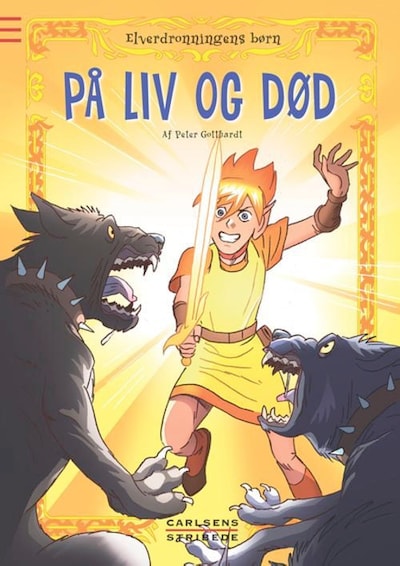 Elverdronningens børn 7: På liv og død – omslag til lydbogen af Peter Gotthardt