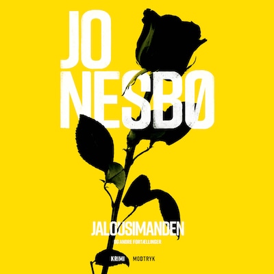 Jalousimanden og andre fortællinger – omslag til lydbogen af Jo Nesbø