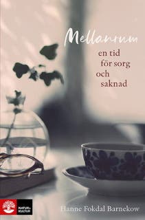 Mellanrum : en tid för sorg och saknad – omslag till ljudboken av Hanne Fokdal Barnekow