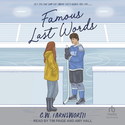 Famous Last Words – omslag til lydbogen af C.W. Farnsworth