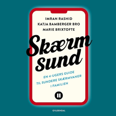 Skærmsund – omslag til lydbogen af Imran Rashid, Katja Bamberger Bro, Marie Magne Brixtofte