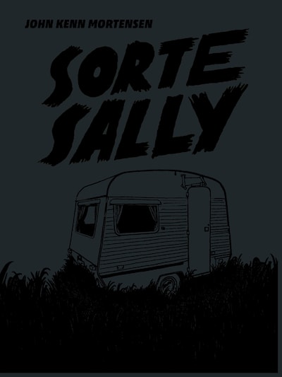 Sorte Sally – omslag til lydbogen af John Kenn Mortensen