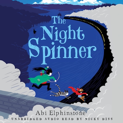 The Night Spinner – omslag til lydbogen af Abi Elphinstone