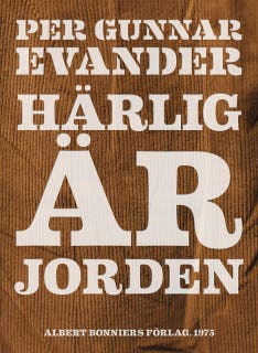 Härlig är jorden – omslag till ljudboken av Per Gunnar Evander