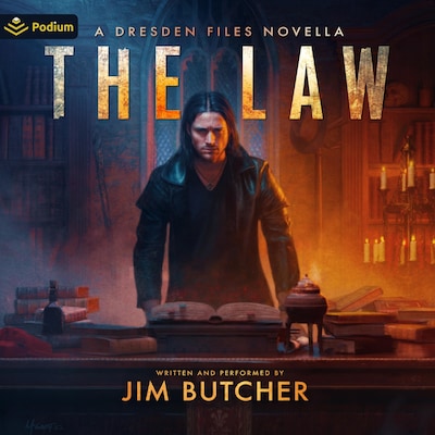 The Law: A Dresden Files Novella – omslag til lydbogen af Jim Butcher