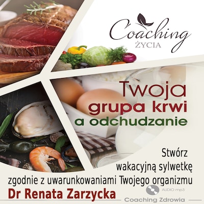 Twoja grupa krwi a odchudzanie – okładka audiobooka, autor dr Renata Zarzycka
