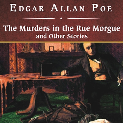 The Murders in the Rue Morgue and Other Stories, with eBook – omslag til lydbogen af Edgar Allan Poe
