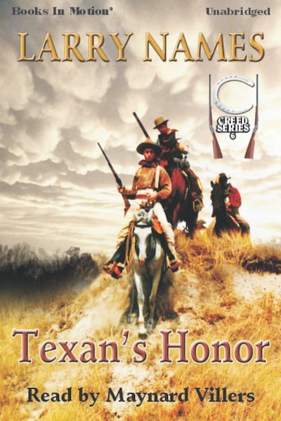 Texan's Honor – omslag til lydbogen af Larry Names