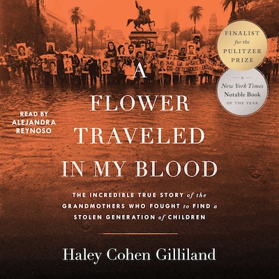 A Flower Traveled in My Blood – omslag van het luisterboek van Haley Cohen Gilliland